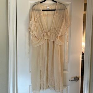 Sheer Ivory Coverup Jacket